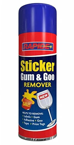 ARRUJ Sticker Gum Remover Spray Can 250ml - Stick Gum Goo Remover Spray To Remove label, Adhesive, Goo, Tape, Price Tags - Ideal For Car Garage & Home Cleaner Spraying operation (1)