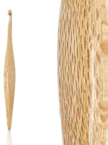 Furls Häkelnadel, silberfarbene Eiche, Streamline-Holz, Häkelnadeln, 17,8 cm (8,0 mm)