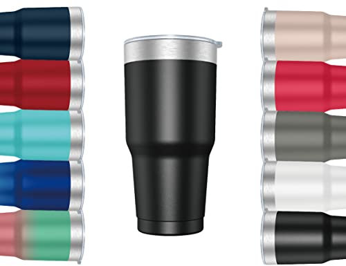 Mi Ko Mi Ka Taza Termo Café y Te para Llevar en Mano o en Coche - Taza Térmica de Acero Inoxidable Asa Tapa (900ml, Negro)