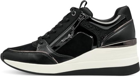 Tamaris Damen Slipper, Frauen Slip On,Wechselfußbett,Freizeitschuhe,Slipper,Mokassins,Halbschuhe,Slides,Schlupfschuhe,Loafer,Black,40 EU