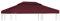 HIGSOSE Pavillon-Dachplane mit Kaminabzug 310 g/m² 4x3 m Weinrot Ersatzdach Pavillon Pavillon Zubehör Pavillondach Wasserdicht Stabil Winterfest Dach für Pavillon Gartenpavillon Abdeckung
