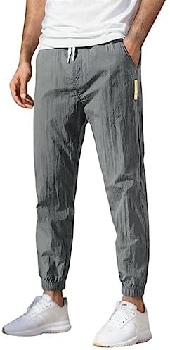 Herrenhose Mit Tiefen Taschen Lockere Lässige Jogginghose Für Stretch Traininghose Basketball Atmungsaktiv Outdoor Jogging Sporthose Sportlich Lässig Täglich Sweathose Bequeme Relaxhose (Grau, XXXXL)