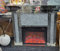 Mirrored Crushed Crystal Diamond Electric Fireplace with Remote Control Front Heat 3 Large Designs 120cm Silver (Modern Crushed)