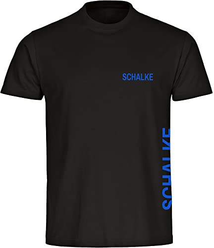 multifanshop Herren T-Shirt - Schalke - Brust & Seite