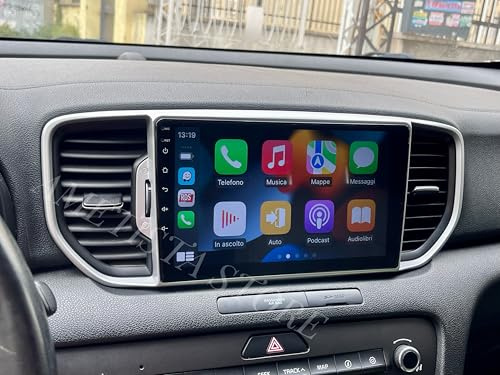 【8+256GB】Car tablet Android 15 Autoradio Carplay Android Auto Wireless Per KIA Sportage 2016 2017 2018 Radio 9 Pollici, Navigatore, compatibile con le telecamere 360° Di Serie