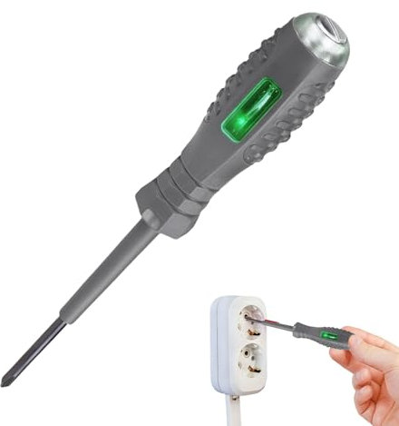 Tournevis Testeur De Tension, Tournevis Testeur Électrique 2en-1, Stylo De Test Électrique Réactif, Tournevis Stylo Test Lumineux Bicolore Détecteur De Tension Pour Un Usage Domestique