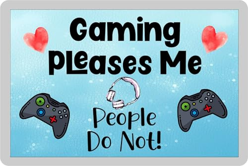 Gamer Fridge Magnet Gift – Gaming Pleases Me People Do Not – XBOX – Funny Cute Novelty Family Present