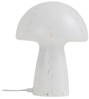 Lindby Tischlampe Hubi (Modern) in Weiß aus Glas (1 flammig, E27) - Tischleuchte Schreibtischlampe Nachttischlampe Wohnzimmerleuchte