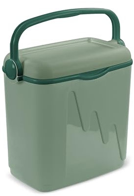 Curver Kühlschrank 20L 42,8 x 26 x 39,6 cm, tragbarer Kühlschrank mit Griff, Grün