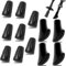FLEXNOVA 12 Stück Nordic Walking Stöcke Gummipuffer,Gehstock Gummipuffer,Gummipuffer für Wanderstöcke,Griffiges und Rutschfestes Ttrekking Gummipuffer Pads,Gummi Pad für Asphalt, Wandern & Nässe