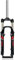 Forcella Ammortizzata MTB 26 IH Forcella Anteriore per Bicicletta da Montagna 100 Mm Escursione 1 1/8 Tubo Dritto QR 9 Mm Freno A Disco/V Forcella in Lega di Alluminio, Black Red, 26in