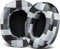 SOULWIT Replacement Earpads for Skullcandy Hesh 3/ANC/Evo & Crusher Wireless/ANC/Evo & Venue ANC Over-Ear Headphones, Ear Pads Cushions with Soft Protein Leather, Noise Isolation Foam-Black&Gray Grid