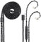 Cable de auriculares USB-C a Dual QDC IEM Balance, 2 pines, plateado de 8 núcleos, OCC HiFi, cable de audio digital ultraflexible para auriculares in-ear, control en línea (1,3 m)