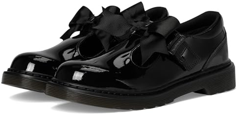Dr. Martens Mädchen Polley Ii Bow Y (Big Kid) Mary Jane Schuh, Schwarz