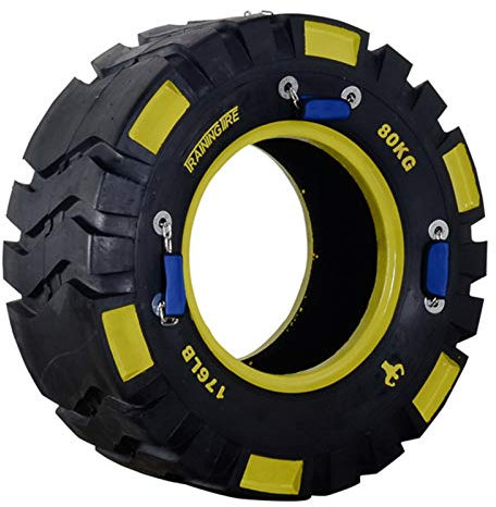 CMOLVUR Tyre Flipping Fitness Rubber Tires Strength Training Equipment for Home Exercise Workout Multi-Function Gym Trainers for Hammer Training, Improve Explosive Force