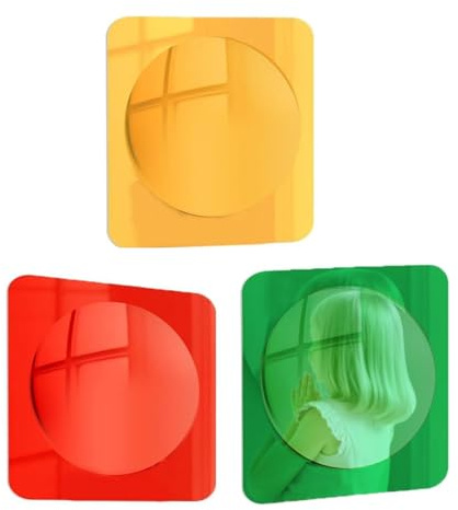 Dynamische Reflektionsplatten – Immersives Triptychon-Set, Wahrnehmungsentwicklung, motivierende Module, Eintauchen, klein | Spiegel-Element, kognitive Animation, Erkundung, ca
