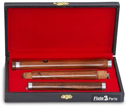 Flauta irlandesa D de palisandro con estuche de tres partes instrumentos musicales de viento
