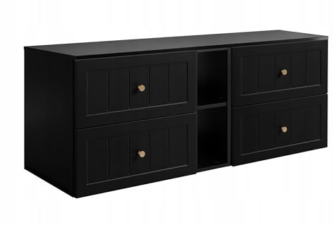Rodan Moderne Möbel - Schrank Schwarz - Möbelstück - Bastelregal – Bastelplatte 60 cm + 60 cm + 140 cm
