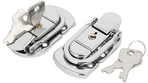 Sourcingmap Suitcase Briefcase 65mm Length Metal Toggle Latch Hasp Lock 2pcs w 2 Keys