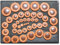 42 Polster Soundman® Altsaxophon Saxophon Universal Polsterset Saxophonpolster Set Leather Werkstatt Reparatur Wartung Resonatoren aus Kunststoff Pads Kunststoffresonatoren 42 Stück