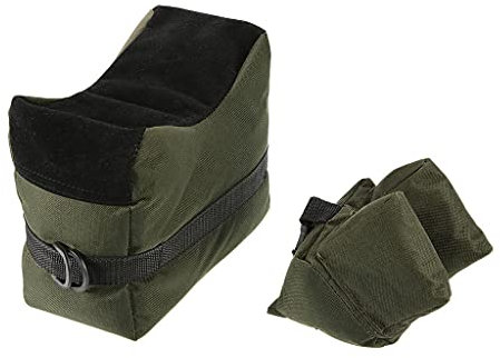 MagiDeal Schießauflage Set: und Hinten Gewehrauflage, Waffenauflage, Armeegrün