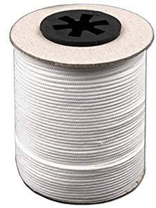 BIG-SAM - Zugschnur (weiß) für Jalousien - 5, 10, 25, 50 oder 100 Meter - Ø in diversen Größen - hohe Festigkeit, witterungsbeständig und beständig gegen Chemikalien - (Ø 0,5mm, 5 Meter)