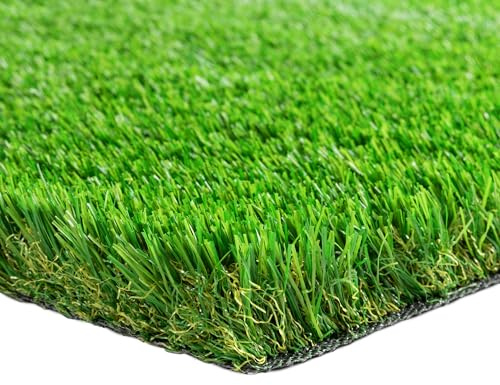 Steffensmeier Kunstrasen Highland 37 mm 2.622 g/m² extrem UV-beständig+ Strong Kollektion Grün, Größe: 100x200 cm
