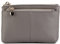 ZOUIQSS Mini Porte Monnaie Cuir pour Femme véritable avec Fermeture éclair,Porte-clés et Porte-Cartes Portefeuille (Gris)