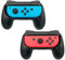 FASTSNAIL Grips Compatible with Nintendo Switch JoyCon&Switch OLED Model, Wear-resistant Handle Kit Gamepad Replacement for Nintendo Switch Joy Cons &Switch OLED Model for Controller(Black)