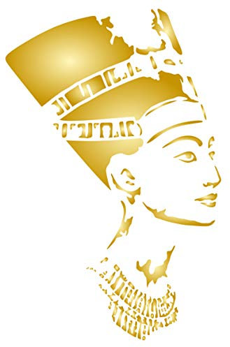 Nofretete Schablone 21,5 x 33 cm (M) – Klassische Ägyptische Königin Statue Schablonen