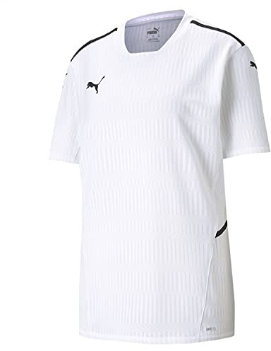 PUMA Jungen teamCUP Jersey Jr T-shirt, Puma White, 140
