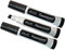 DOLLAR 11.0mm Chisel Tip Calligraphy Jumbo Permanent Marker Pens Waterproof Ink (3 x BLACK Markers + 1 x ZOFAX Black Pen)