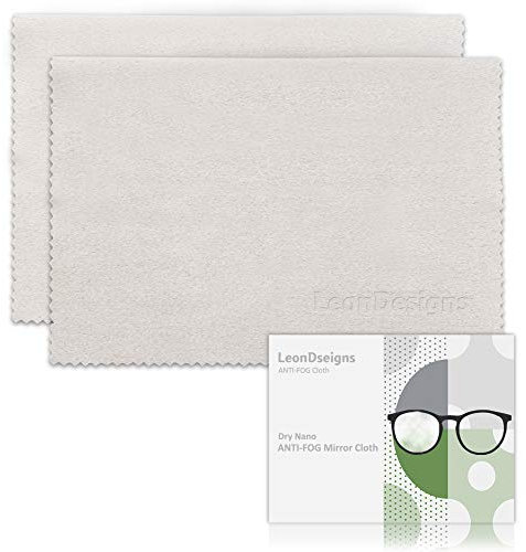 LeonDesigns Anti-Beschlag-Tuch – Nano Anti-Beschlag-Tuch für Brillen, Brillen, Motorradhelm, Brillen, Kameralinsen, Anti-Beschlag-Effekt, mit Masken, Defog Wiederverwendbare Reinigungstücher