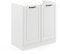 Vicco Spülenunterschrank R-Line, Weiß Landhaus/Weiß, 80 cm ohne Arbeitsplatte