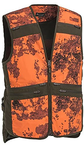 Pinewood 8121 Furudal Hunter Pro Camou Weste Strata Blaze/Wildlederbraun (983) 3XL