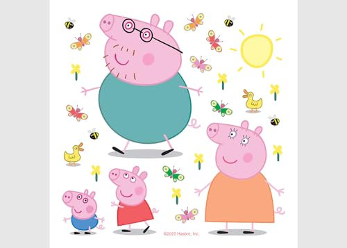 Peppa Pig Classic Kinderzimmer Wandstickers, Wandtattoo junge deko von AG Design | 30 x 30 cm | ADKS 3832
