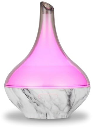 Zen'arôme Diffusor ätherische Öl Hestia, Ultraschalldiffusoraromatherapie, elektrischer Luftbefeuchter, anpassbare LED -Beleuchtung, modernes Design, Stumm und kompakt