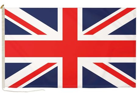 DuraFlag Union Jack - Bandiera Inglese, Bandiera piccola di cortesia 50 x 30 cm