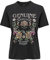 ONLY Damen ONLLUCY REG S/S JRS NOOS Top, Black/Print:Genuine,L