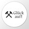 Huuraa Magnet Glück auf! Ruhrpott Geschenk 59mm Flaschenöffner Glück auf! Geschenkidee