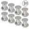 Jopassy 8er Set Möbelbeine| Aluminium Gebürstet | Schrankfüße Höhenverstellbar Füße für möbel, mit Schrauben,Höhe 80 mm | Belastbar bis 250 KG, für Sofa Möbelfüße Schreibtisch Stühle Tischfuß