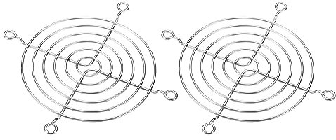 PATIKIL 90mm Fan Finger Grill, 2 Pack 304 Stainless Steel Grill Protector Guard Fan Protective Cover for 90x90mm Fans for Equipment Computer DIY, Silver