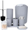 FEILANDUO Juego Completo de Accesorios de baño, Juego de 8 Accesorios de baño con Basura, dispensador de jabón, jabonera, Soporte para Cepillo de Dientes, Taza para Cepillo de Dientes, Cepillo de