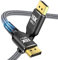 Angusplay DisplayPort Kabel 5m, 16K DP 2.1 2.0 Cabel [16K @ 60Hz, 8K @ 120Hz, 4K @ 240Hz 165Hz 144Hz, 80Gbps HDR10 HDCP DSC 1.2a] Geflochtenes Display Port Kabel für FreeSync G-Sync Gaming Monitor