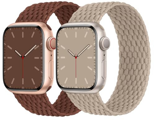 Nimblistic Solo Loop Cinturino intrecciato compatibile con Apple Watch 38 mm 40 mm 41 mm 42 mm 44 mm 45 mm 49 mm,cinturino elastico in nylon per Apple Watch 9 8 SE 7 6 5 4 3 2 1,42mm/44mm/45mm/49mm L