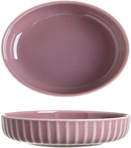 Juego De Platos, Vajillas for El Hogar, Estilo Cremoso, Vajilla De Cerámica Atractiva, Tazones De Arroz Simples, Platos, Combinaciones De Cucharas/149 (Color : 3.5-Inch Flavor Dish - Bright Purple)