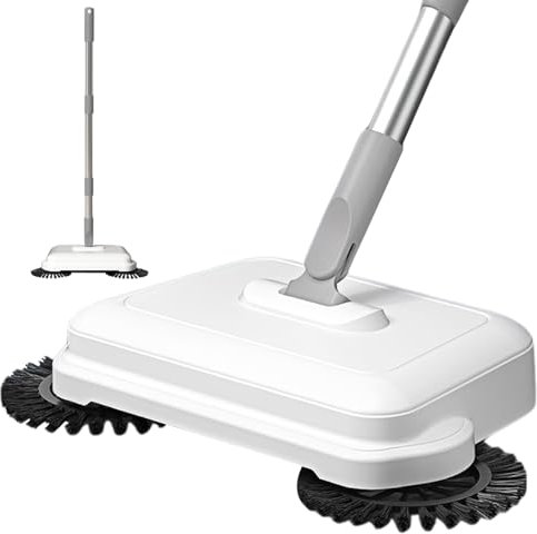 Sweeper de plancher, balayeur de poussée à main tournante 2 en 1 360 °, balayeur de tapis haut efficace avec poignée longue, manuelle suspendue pour le bureau à domicile, manuel de balayeur, balayeur