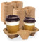 G4GADGET Eco-Friendly 2 Cup Carrier Tray Holders - Pack of 90 Disposable Cup Holders for Hot and Cold Drinks