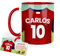 Kembilove Taza Personalizada Fútbol | Tazas de Desayuno Fútbol | Regalo Original Osasuna | Fútbol para Niños | Día del Padre | Tazas personalizadas
