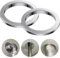 2 Stück 125mm Abdeckrosette Edelstahl Silber Rosette Duscharmatur Abdeckrosette Rosetten für Heizkörperrohre Heizungsrohr Rosette für Duscharmatur Wasserhähne Heizkörper Gas-Wandkesselabzug